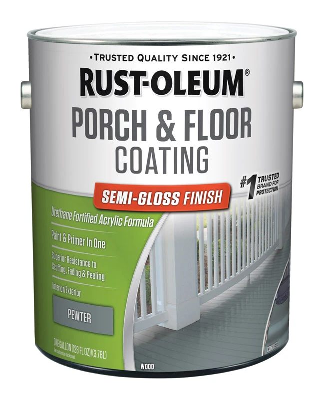 Porch and Floor Urethane Finish Pewter Semi Gloss 1 Gallon