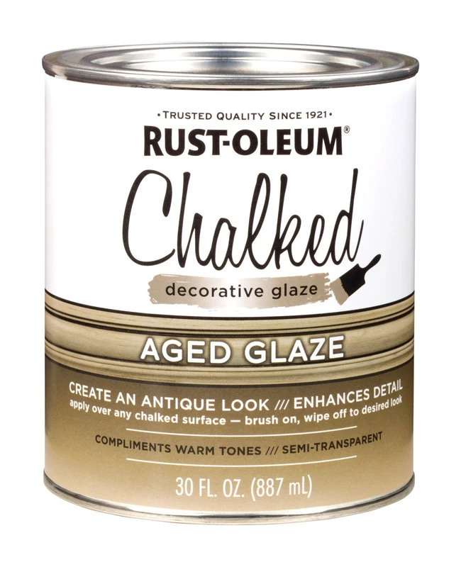 Chalked Aged Decorative Glaze 30 Oz - Custom Antiqued Finish