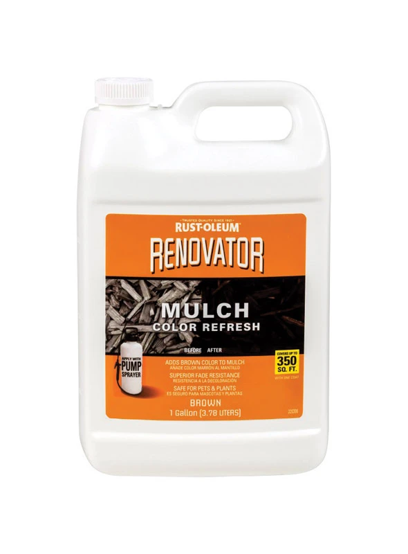 Renovator Mulch Color Refresh Semi-transparent Brown Color Stain 1 Gallon