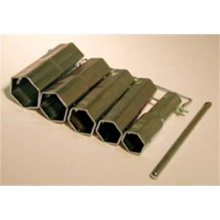 Plumbing Socket Wrench Set, 10 Sizes With Handle And Storage Clip