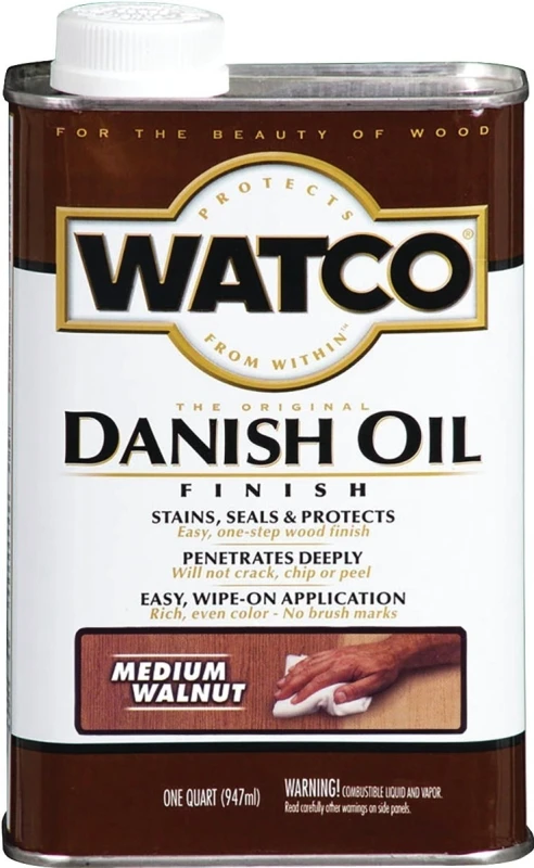 Danish 1 Quart Low Voc Medium Walnut Oil Finish For Wood