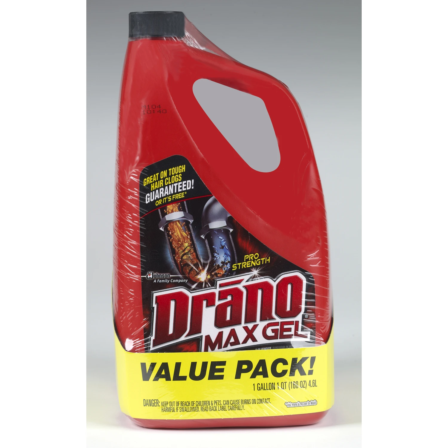 Professional Strength Gel Drain Clog Remover 160 Oz - Safe For All Pipes