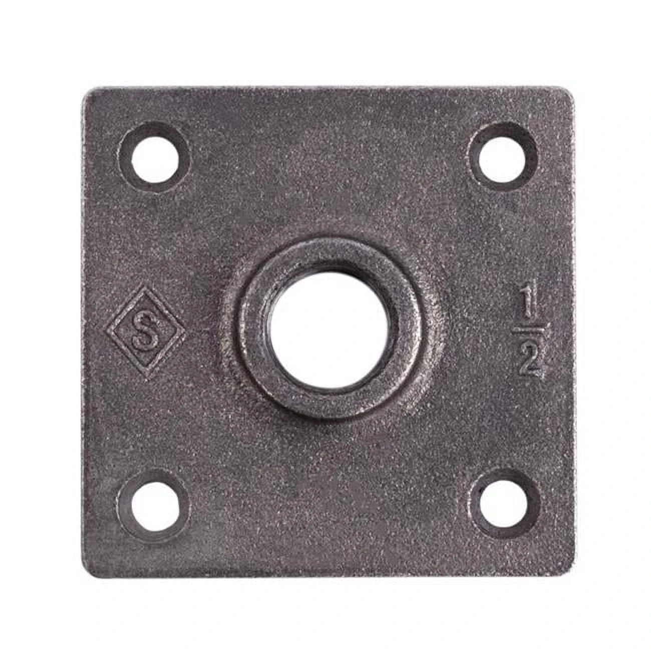Black Pipe Square Flange, 1/2 In., 2-Pk.