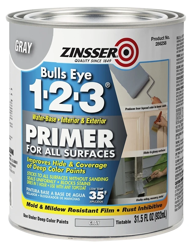 PRIMER SEALER 123 GRY QT