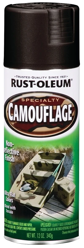 Camouflage 2x Ultra Cover 12 Oz. Flat Black Spray Paint
