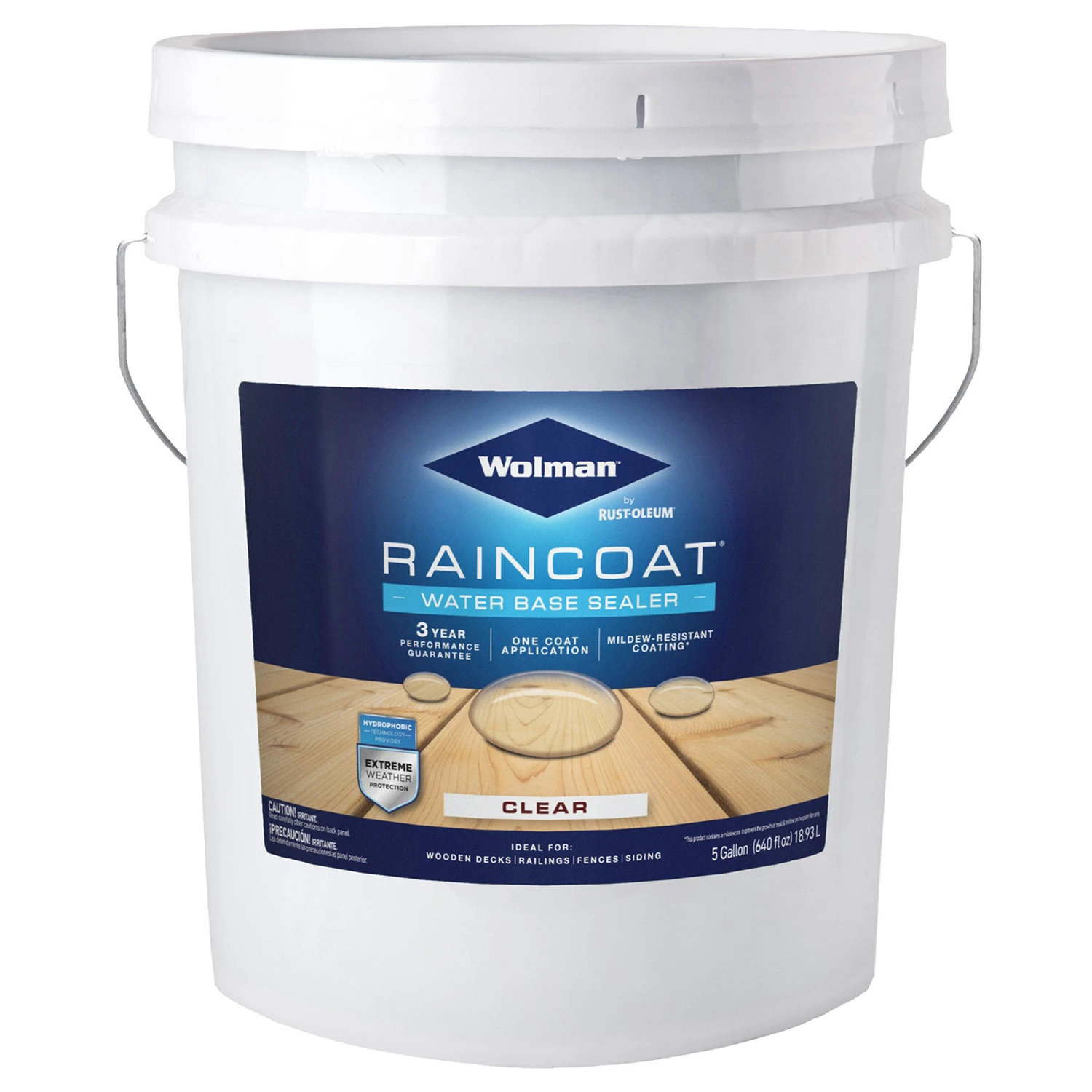 Raincoat Clear Water-based Wood Sealant 5 Gallon - Outdoor Protection