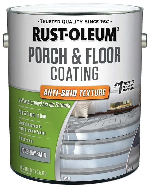 Porch & Floor Anti-skid Texture Paint Primer, Dove Gray, 1 Gallon