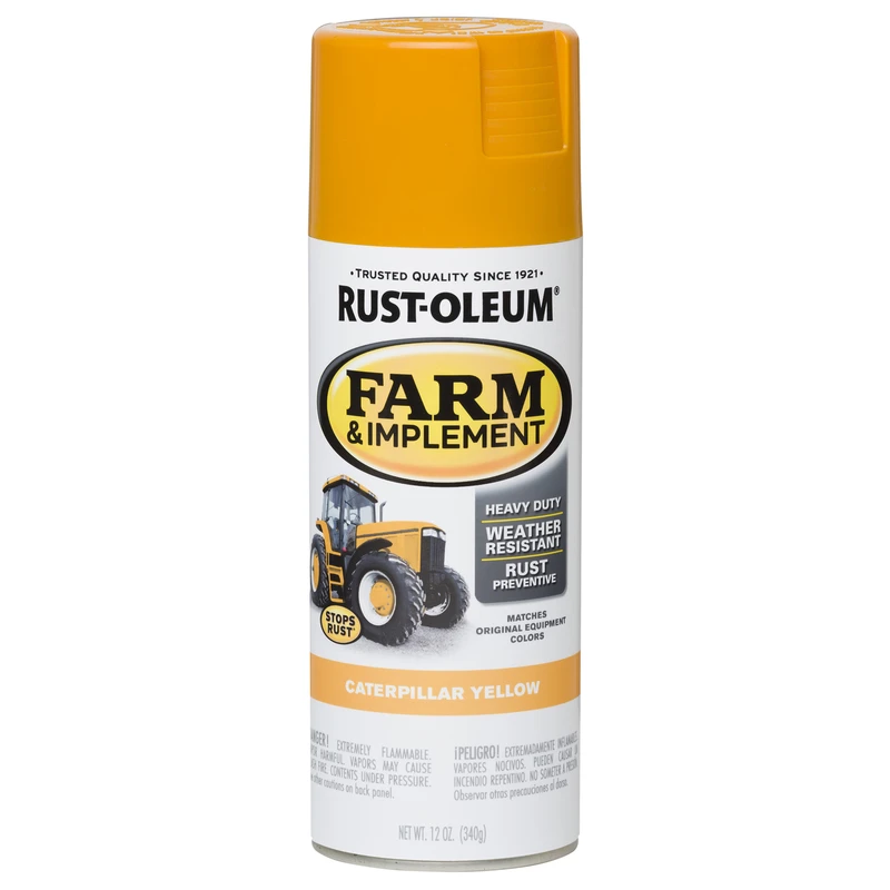 12 Oz. Caterpillar Yellow Gloss Spray Paint For Farm & Implement