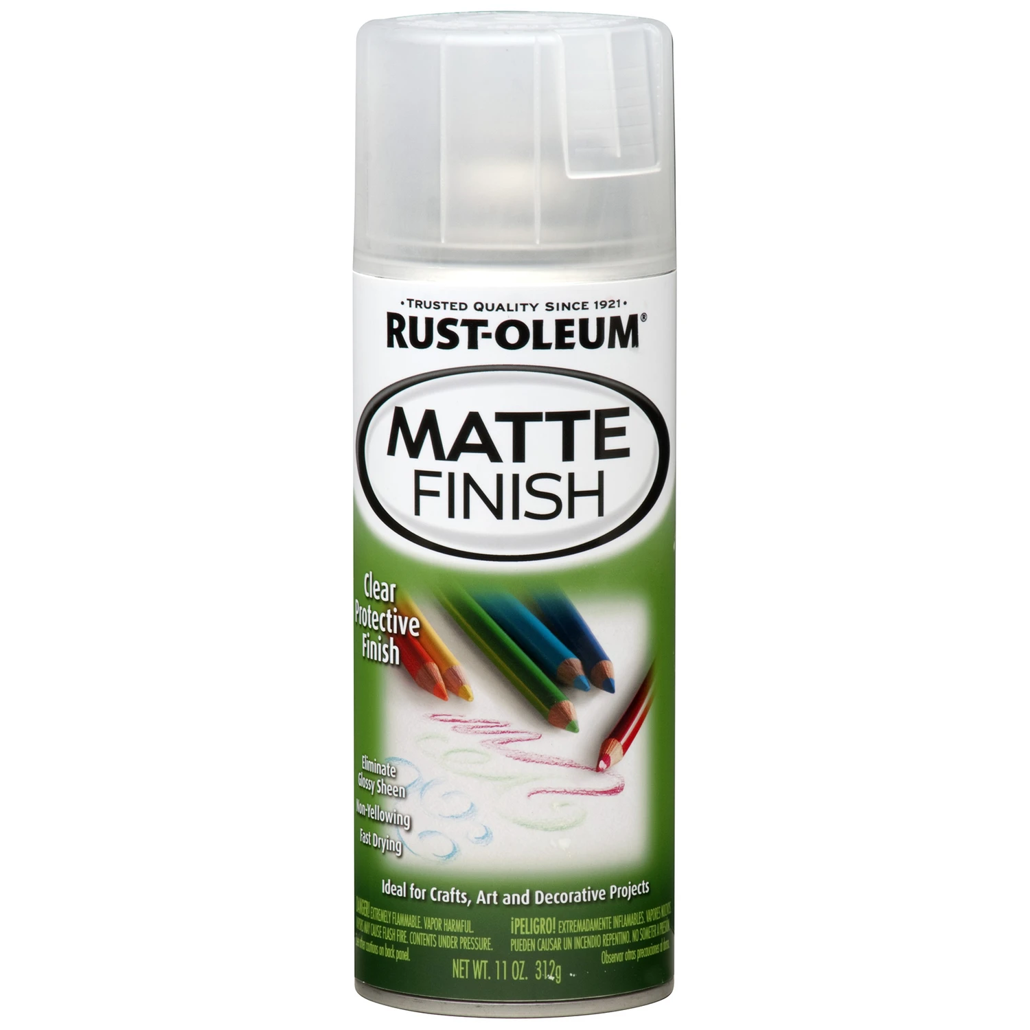 Specialty Matte Clear Spray Paint 11 Oz - Non-glossy Finish For Various Surfaces