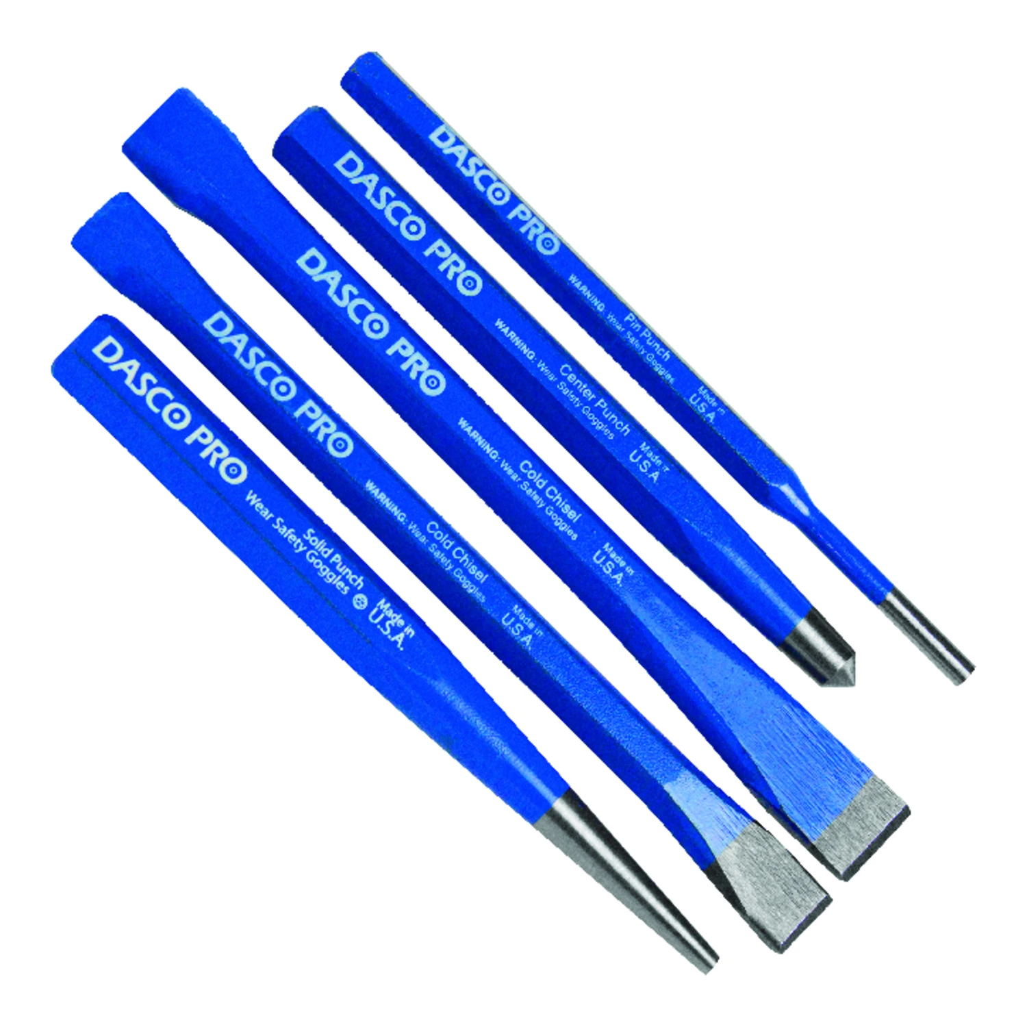 High Carbon Steel Punch And Chisel Set 5 Piece Kit