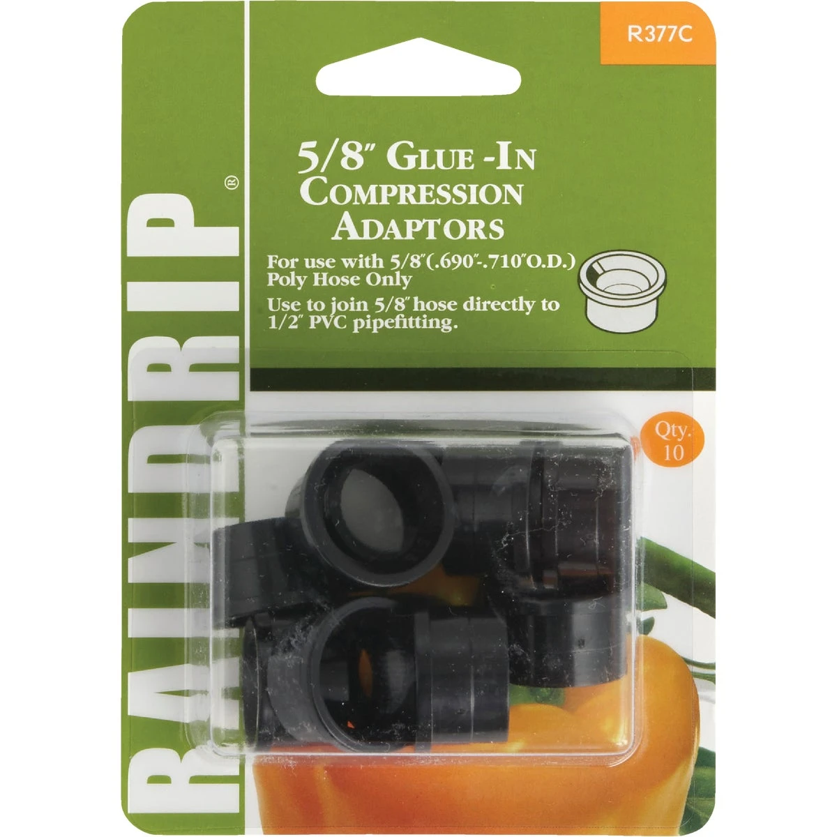 Raindrip 5/8 in. Compression Drip Irrigation Adapter 10 pk