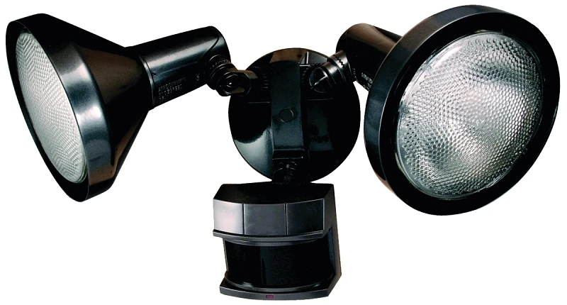 240-Watt Bronze DualBrite Halogen Flood Light with Motion Activation