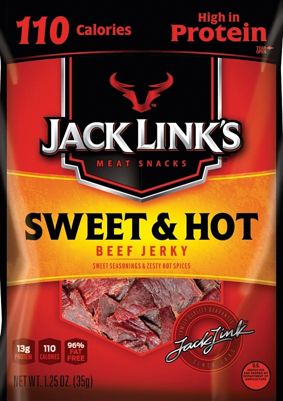 Sweet & Hot Beef Jerky 1.25 Oz - 10 Pieces
