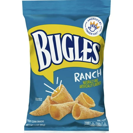 Ranch Naturally Flavored Crispy Corn Snacks, 3 Oz. - Perfect Snack For Any Occasion