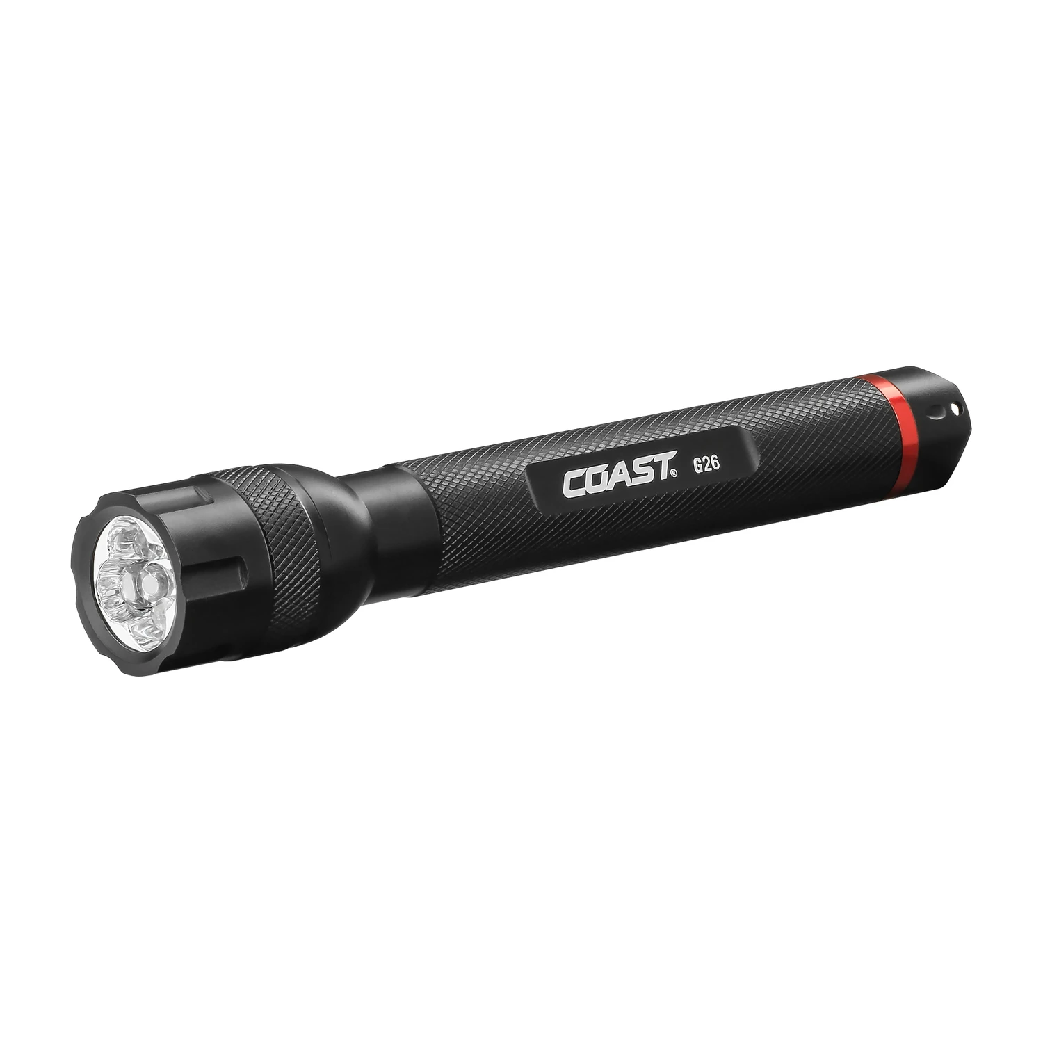 G26 330 Lumens Black Led Flashlight With Aa Battery