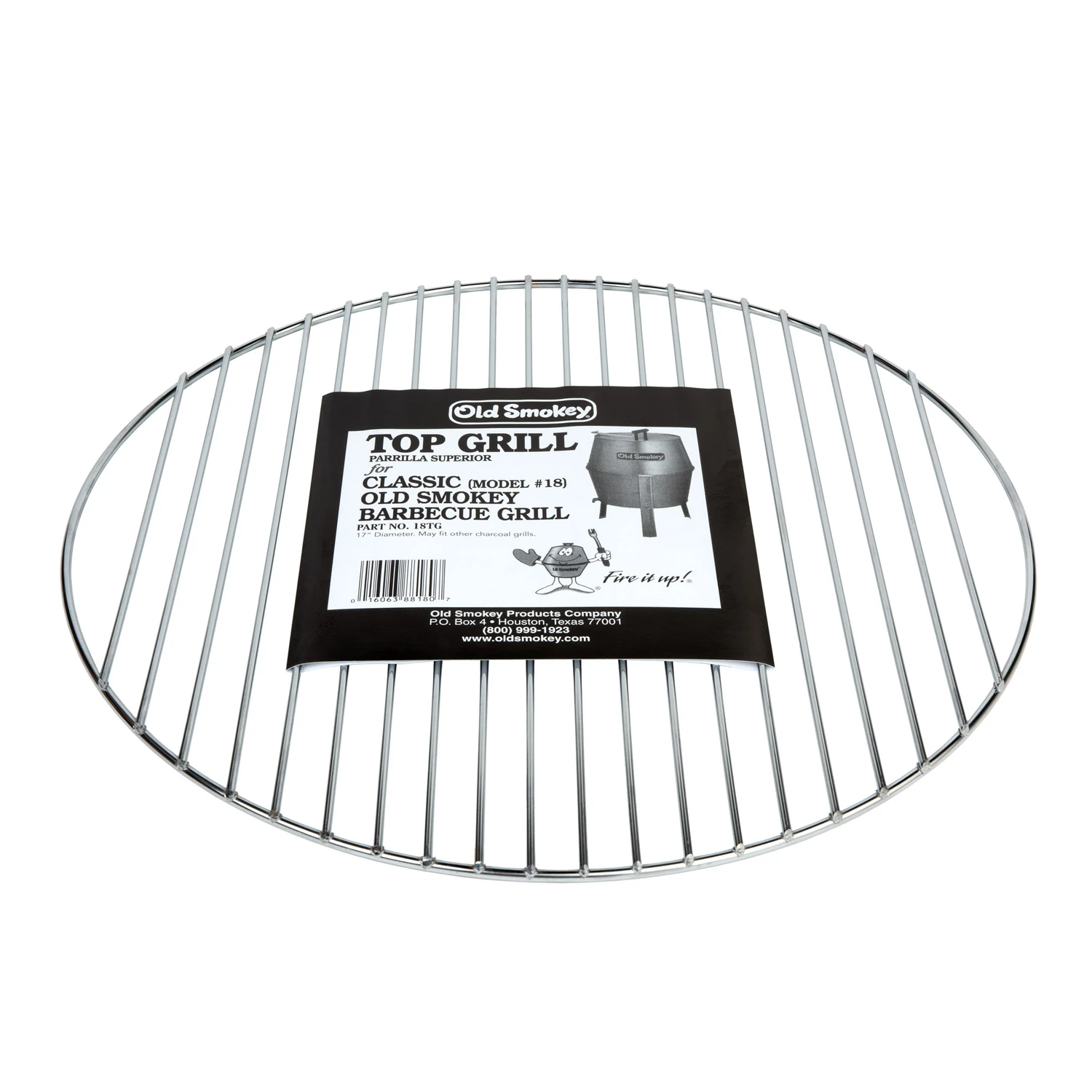 Old Smokey 17 Inch Aluminized Steel Top Grill Grate Replacement Part