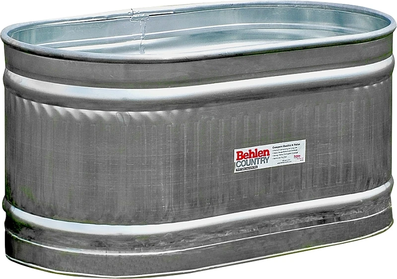 Galvanized Stock Tank, 2 X 2 X 4-ft., 100-gallons For Livestock