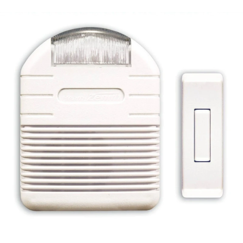 Sl-7744-02 Plug-in Strobe Door Chime With Wireless Push Button