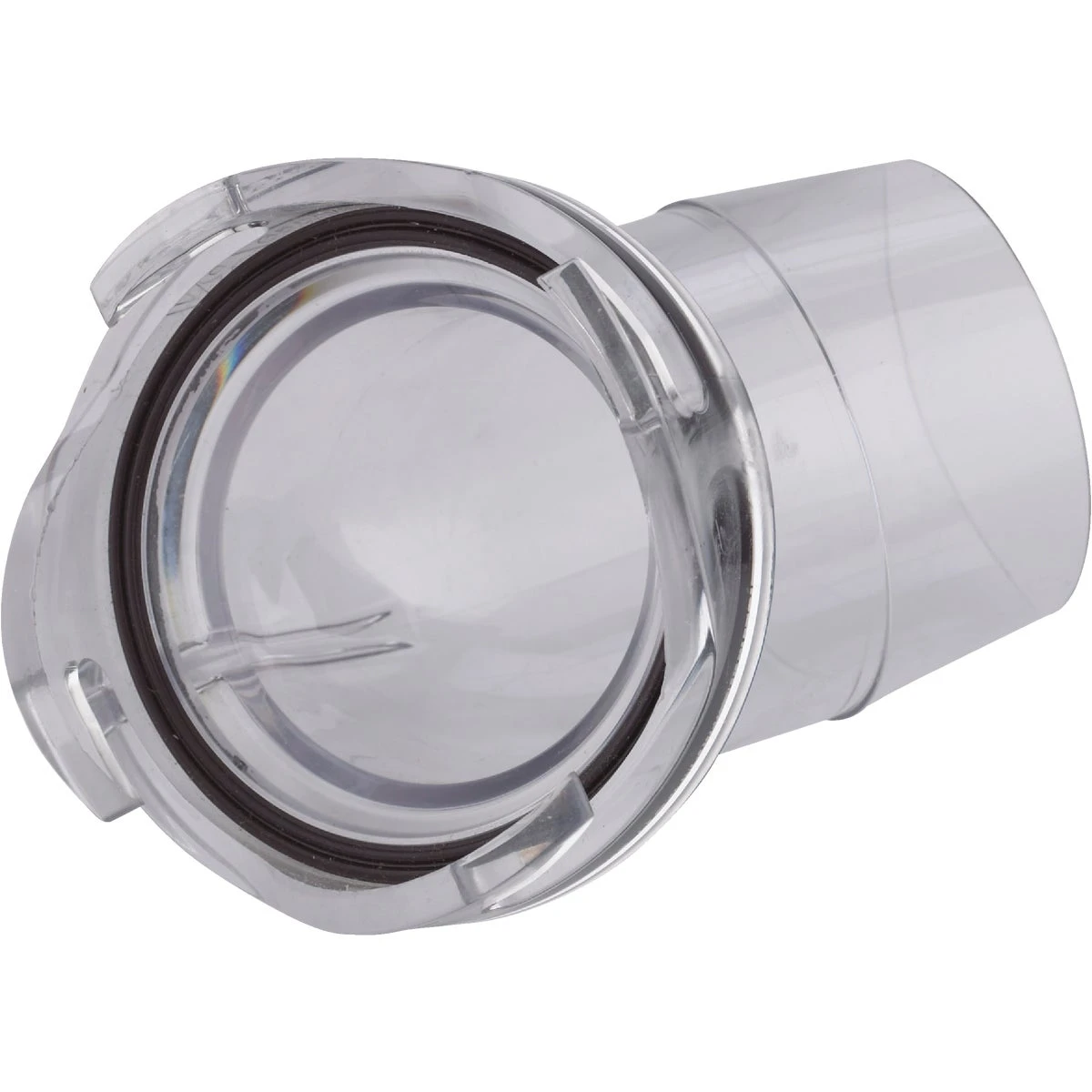RV Sewer Hose Adapter, 45-Degree, Clear
