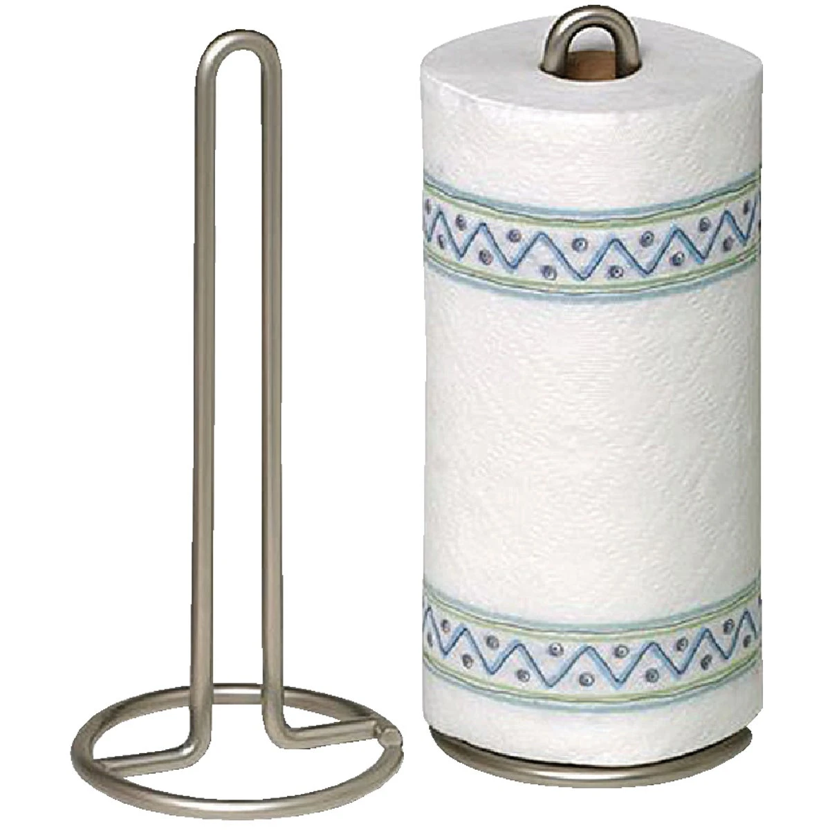 Euro Style Paper Towel Holder in Satin Nickel Finish