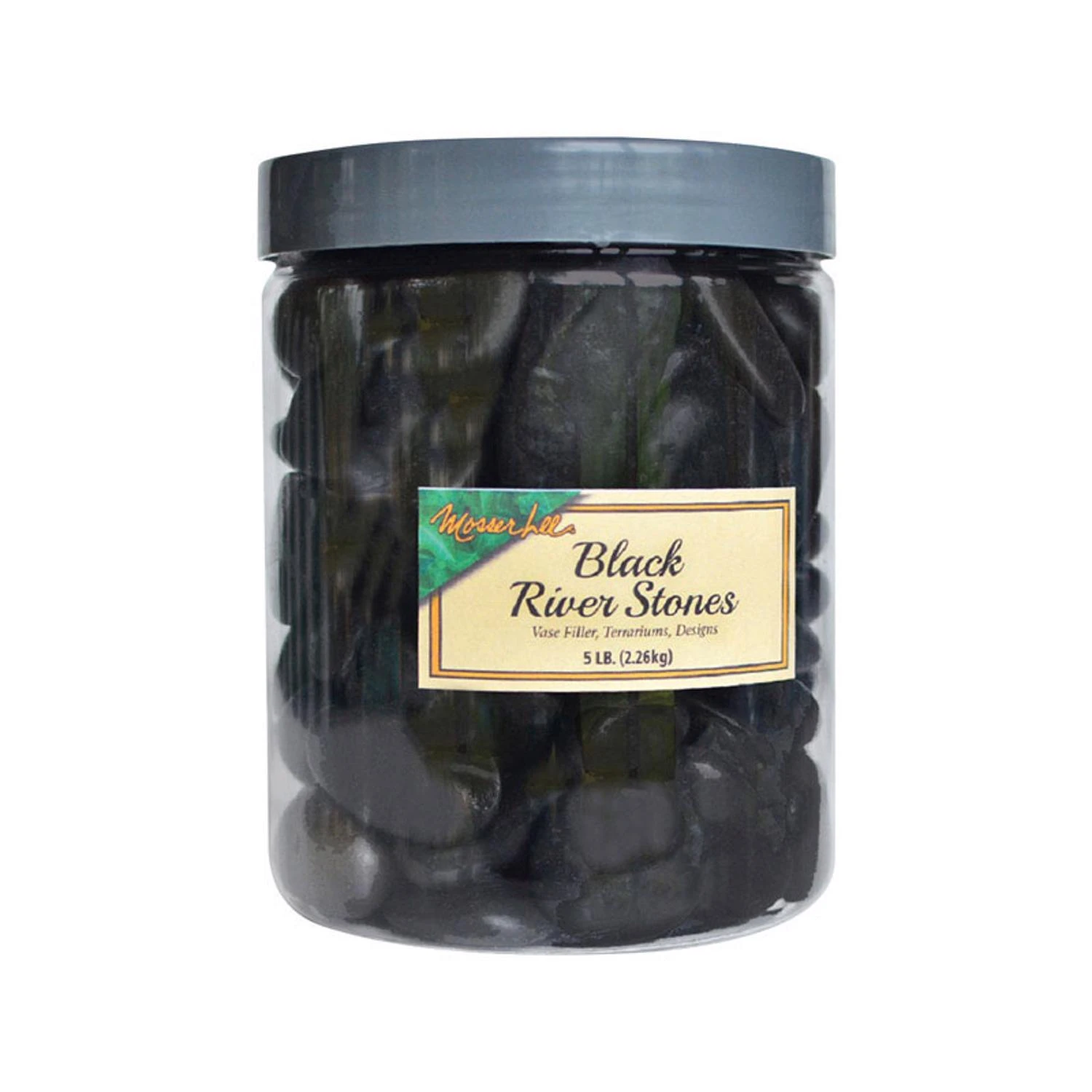 Black River Stone Vase Filler 5 Lb - Polished Decorative Stones