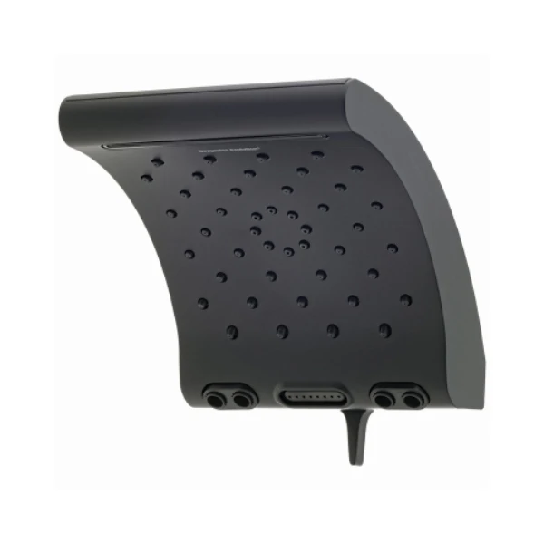 Evolution 5-spray Watersense Rain Shower Head, Fixed Mount, 1.8 Gpm, Matte Black, 8.75 In.