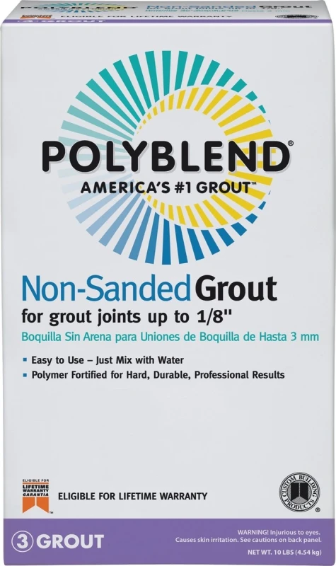 Polyblend Non-Sanded Grout, Delorean Gray, 10 Pound Container