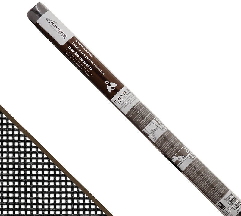 Insect Window Screen Charcoal Color 36 Inch by 7 Foot Roll