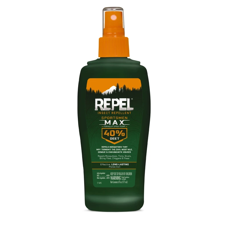 Sportsmen Max Insect Repellent, 40% Deet, 6 Oz. Spray Pump For Outdoor Use