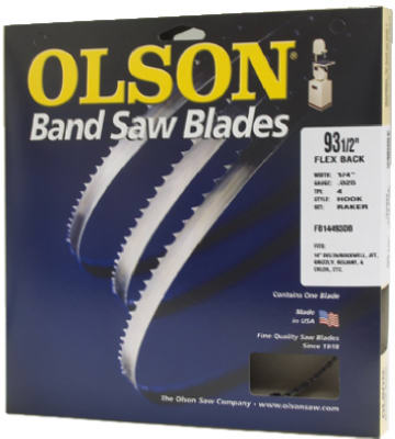 Olson 80 in. L X 0.4 in. W Carbon Steel Band Saw Blade 4 TPI Skip teeth 1 pk