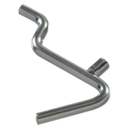 .148 X 1-1/2 Inch Angled Hook, Zinc Plated Hillman Hook And Eye 853041