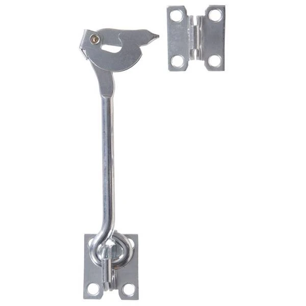 6 Inch Heavy Duty Zinc Plated Gate Hook With Plates - Model 851935