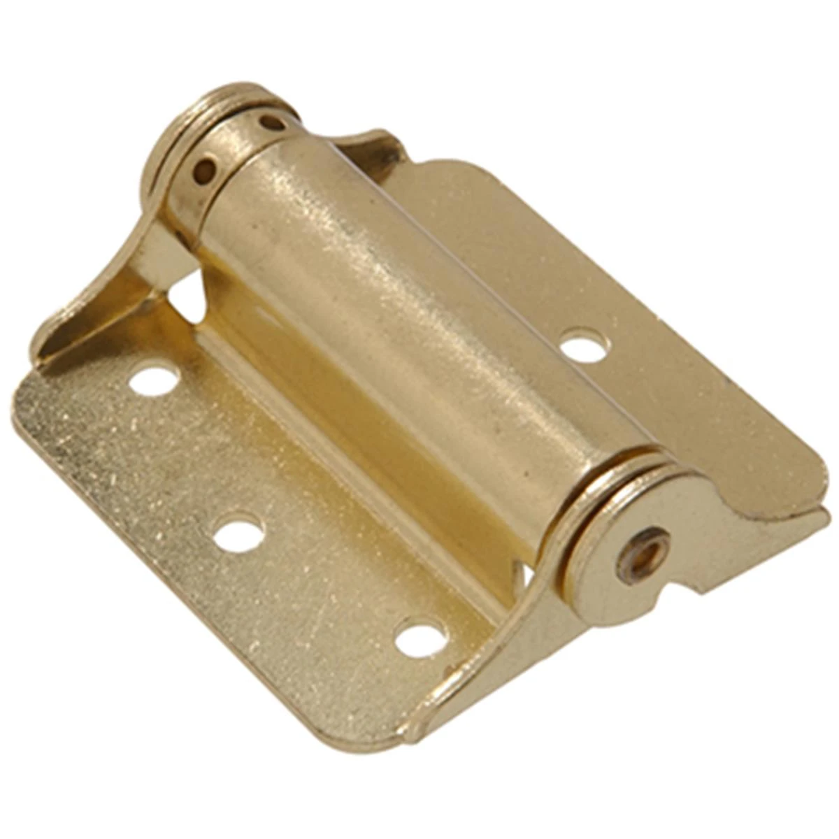 3 Inch Heavy Duty Adjustable Spring Hinge - Brass Finish, 2 Pack