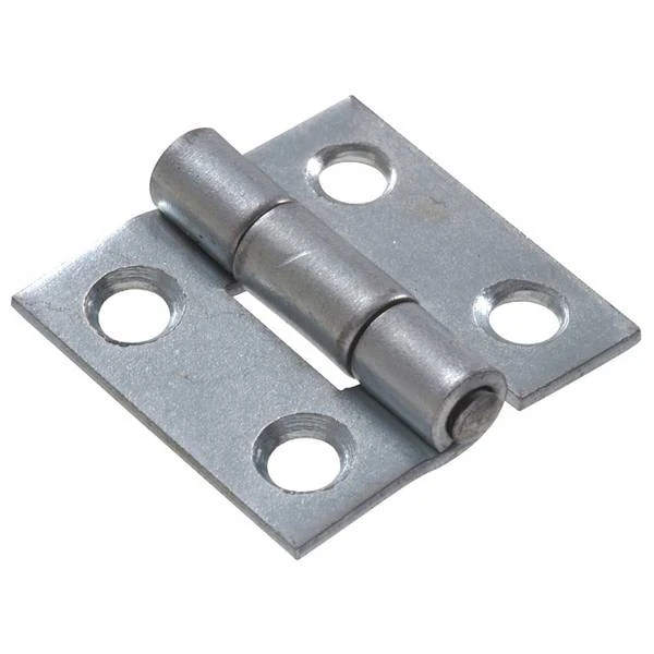 2-1/2" Light Narrow Hinge Fixed Pin, Zinc Plated Hillman Door Hinges 851723