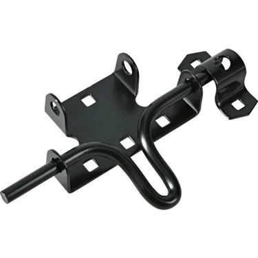 851225 Slide Action Gate Latch With Black Finish For Secure Closure