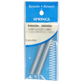 HILLMAN 1.5 in. L X 1/4 in. D Extension Spring 2 pk
