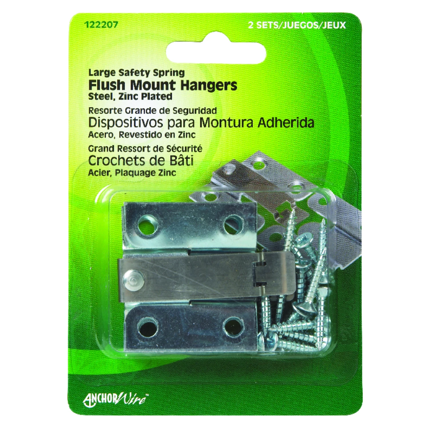 HILLMAN Silver Flush-Mount Picture Hanger 2 pk