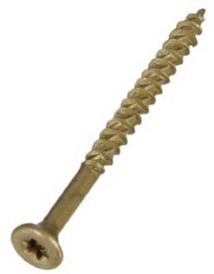 47859 No.9 X 2.5" Bronze Ceramic Coat Wood Screw - 5 Lbs.