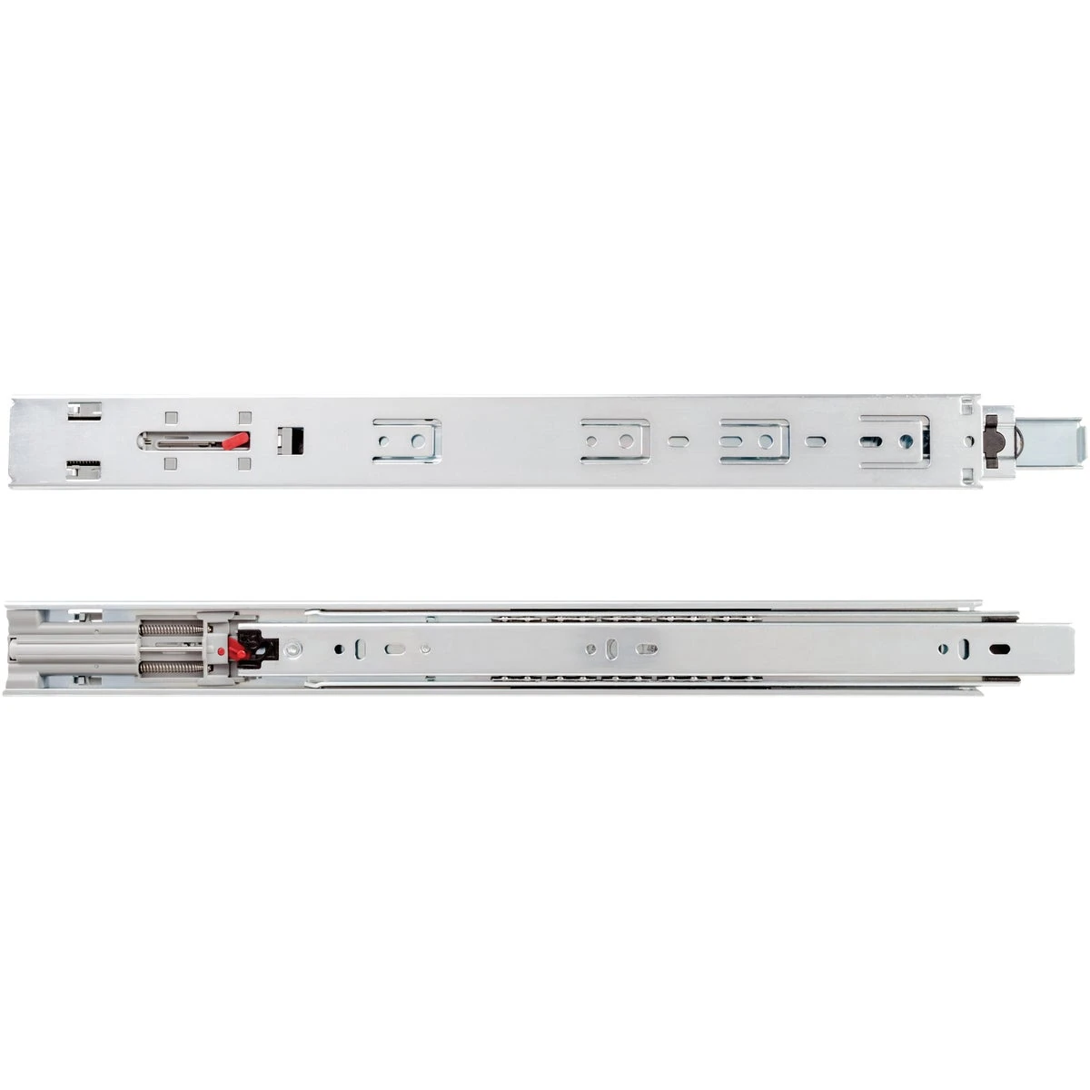 18 Inch Light Duty Drawer Slide with Soft-Close Feature and Zinc Finish