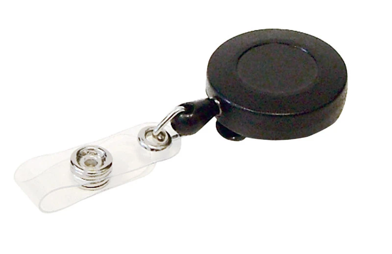 Retractable Badge Holder with Pocket Clip, 1 and 1 Quarter Inch Diameter, 24 Piece Bucket