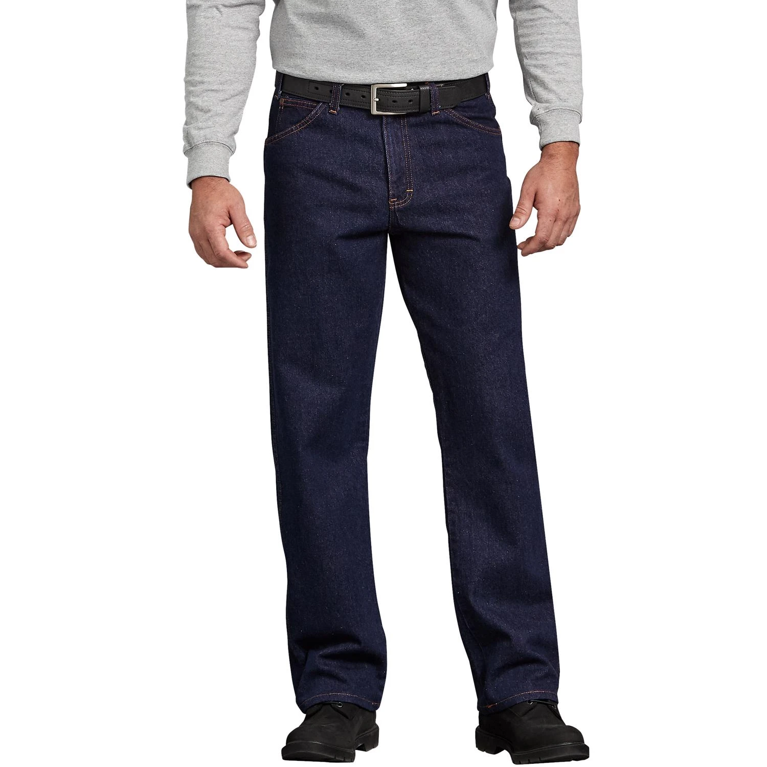 5-Pocket Jeans, Rinsed Denim, Regular Fit, Men's 32 x 34-In.