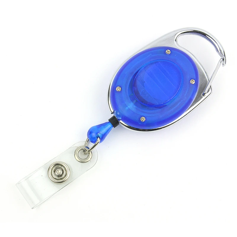 Badge Clip Retractable Badge Holder with 32 Inch Cord, Assorted Colors, 30 Piece Bucket