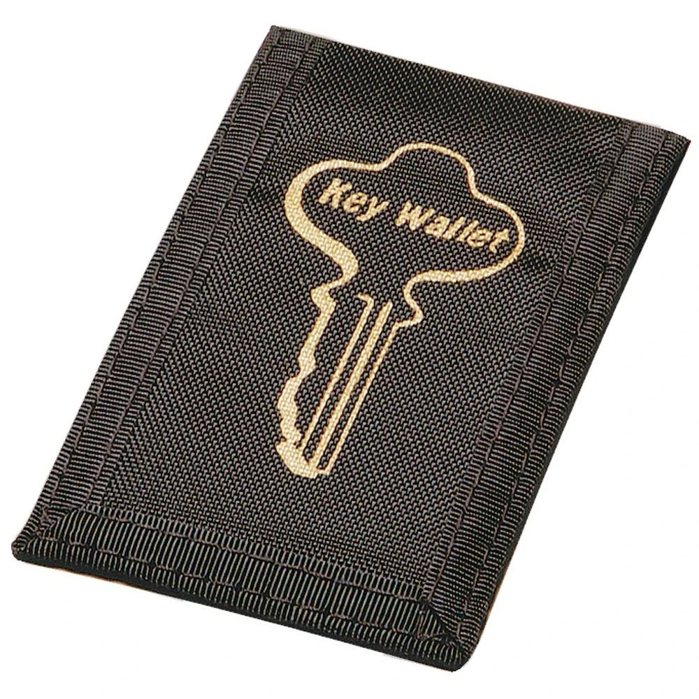Adhesive Black Key Wallet, Model Kc168 - Convenient Key Holder