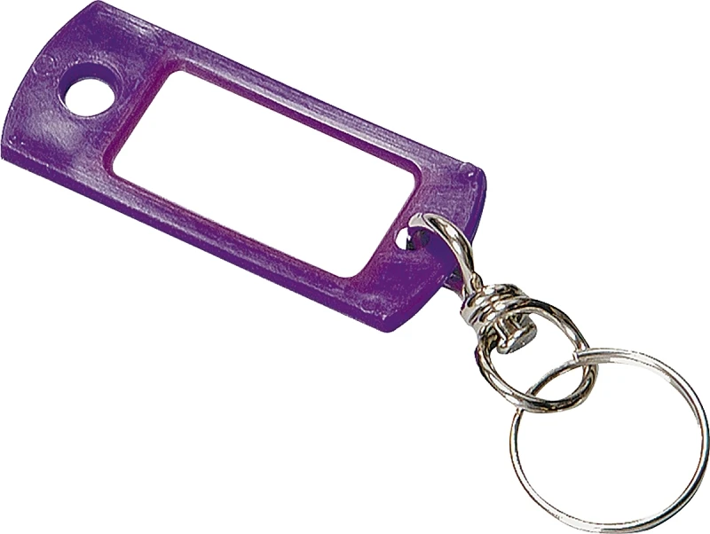 Key I.D. Tag, Swivel Ring, 2-Pk.