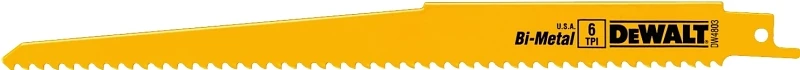 9-inch Bi-metal Reciprocating Saw Blade 6 Tpi For Wood Cutting