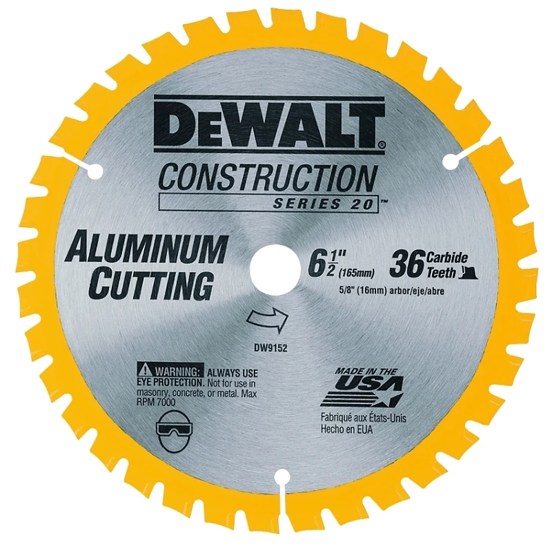 6-1/2 Inch 36-tooth Aluminum Cutting Saw Blade Dw9152