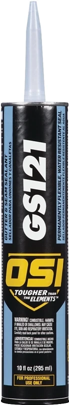 Gs121 Clear Gutter & Seam Sealant, 10 Oz. Synthetic Polymer