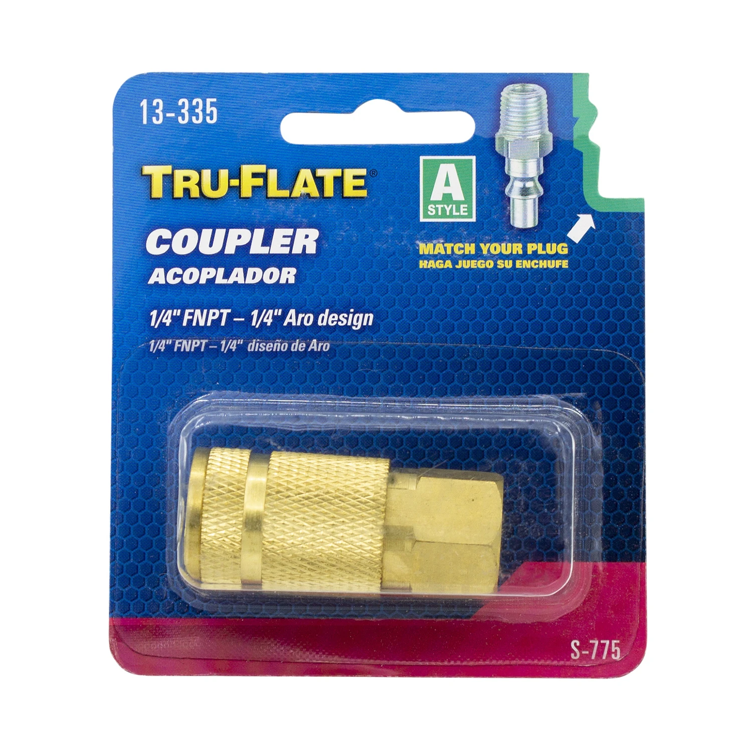 Aro Series Push-to-connect 1/4 In. Fnpt Brass Air Coupler