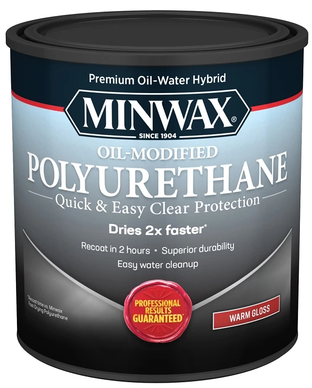 Gloss Voc Water-based Polyurethane, 1/2-pint, Ultra Fast Drying, Low Odor