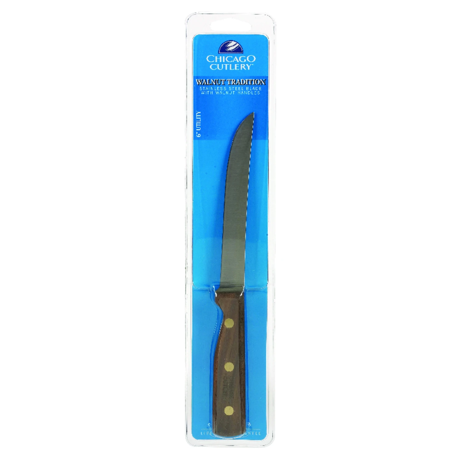 Walnut Tradition 6-inch Taper Grind Kitchen Utility Knife